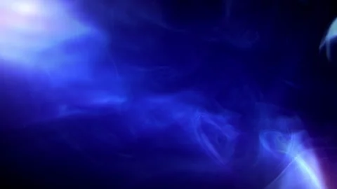 Abstract Glowing Smoke Particles Loop Blue Animation Background Video stock 340939159