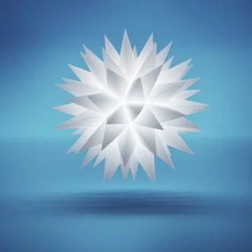 Abstract glowing snowflake 库存插图