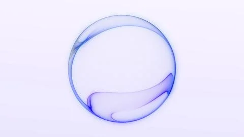 Abstract glowing soft energy orb with smooth purple and blue gradient plasm.. Stock Illustration