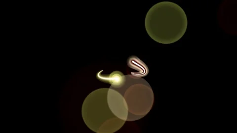 Abstract glowing sperm cell approaching egg cell in dark background with bo.. Stock Footage 326382687