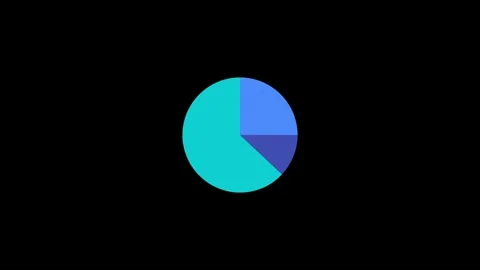 Abstract glowing sphere with gradient blue and purple colors Vídeo Stock 342408226