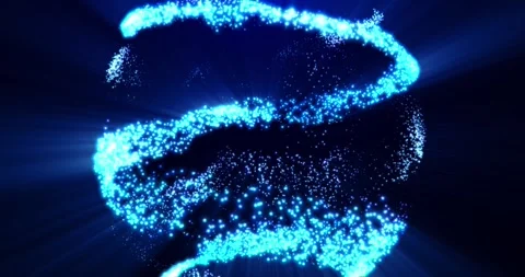 Abstract glowing sphere, magic ball emits light, energy spherical circle Stock Footage 242150442