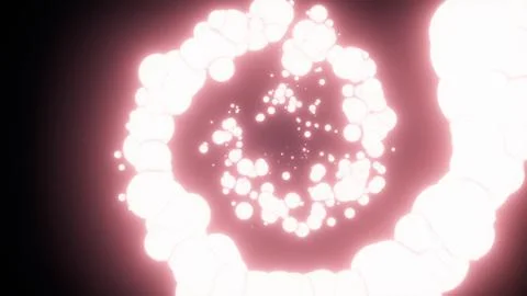 Abstract glowing spheres Stock Illustration