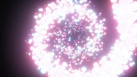 Abstract glowing spheres Stock Illustration