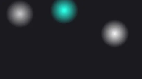 Abstract glowing spheres moving slowly in a dark atmospheric background wit.. Stock Footage 340947600