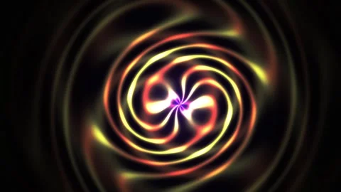 Abstract Glowing Spiral Motion Background with Pulsing Light Effects. Stock Footage 341804523
