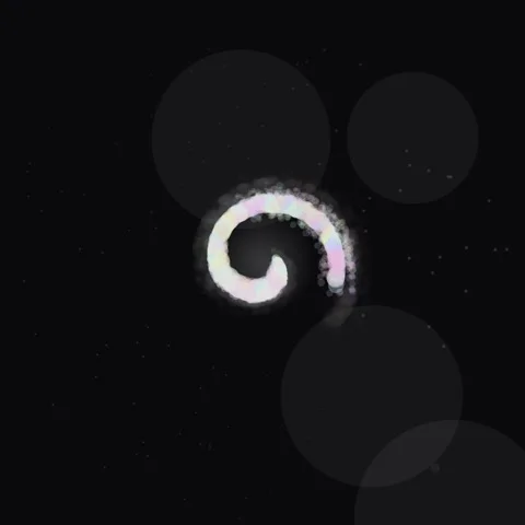 Abstract glowing spiral vortex animation on dark background for motion graphi 스톡 동영상 345688896