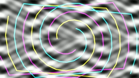 Abstract glowing spiral vortex energy background technology pattern animation Stock Footage 337658695