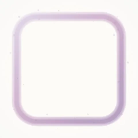 Abstract Glowing Square Frame on White Background - Modern Digital Design E.. Stock Footage 346283159