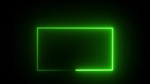 Abstract glowing squre neon line rectangle frame beautiful motion background. Видео 279701403