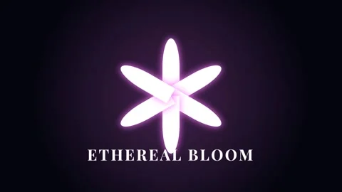 Abstract glowing star burst logo reveal animation on deep black background Stock Footage 337577204