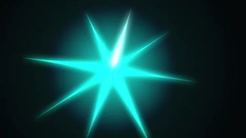 Abstract glowing starburst light burst effect with cinematic motion in dark.. Stock Footage 340904935