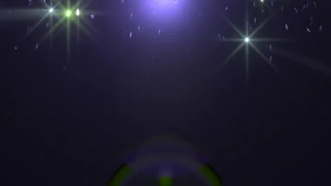 Abstract Glowing Stars Falling Leafs Motion Background Stock-Footage 277333447