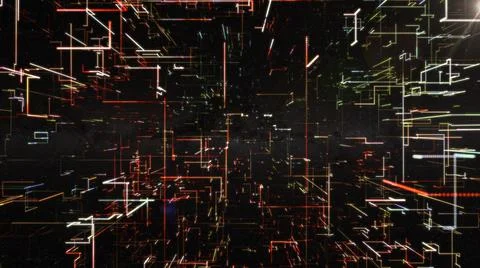 Abstract glowing structure of lines Stock Illustration