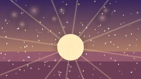 Abstract Glowing Sun and Rays Motion Graphics Background 스톡 동영상 347814002