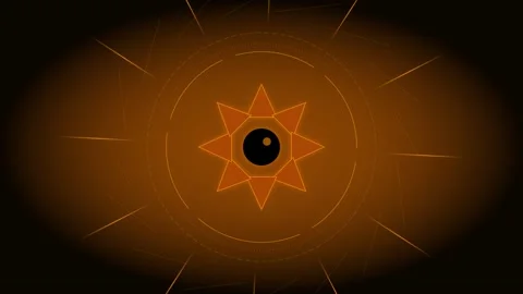 Abstract glowing sun animation stock footage Stock Footage 345548686
