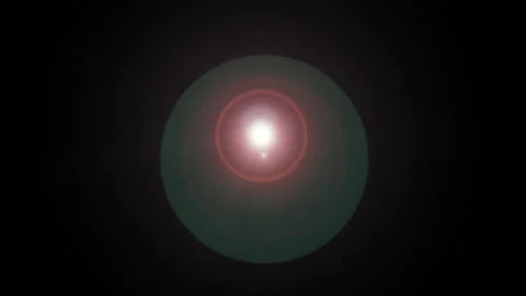 Abstract Glowing Sun Burst with Realistic Flicker Animation Seamless Loop. Stock Footage 336617459