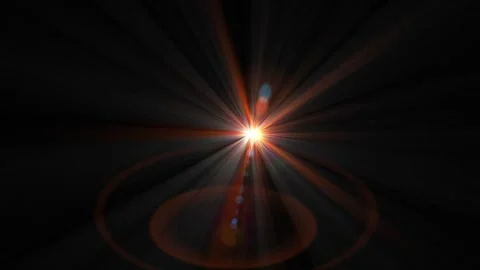 Abstract Glowing Sun Burst with Realistic Flicker Animation Seamless Loop. Stock Footage 336617518