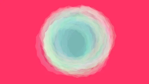 Abstract Glowing Teal Orb on Pink Stock Footage 331649376