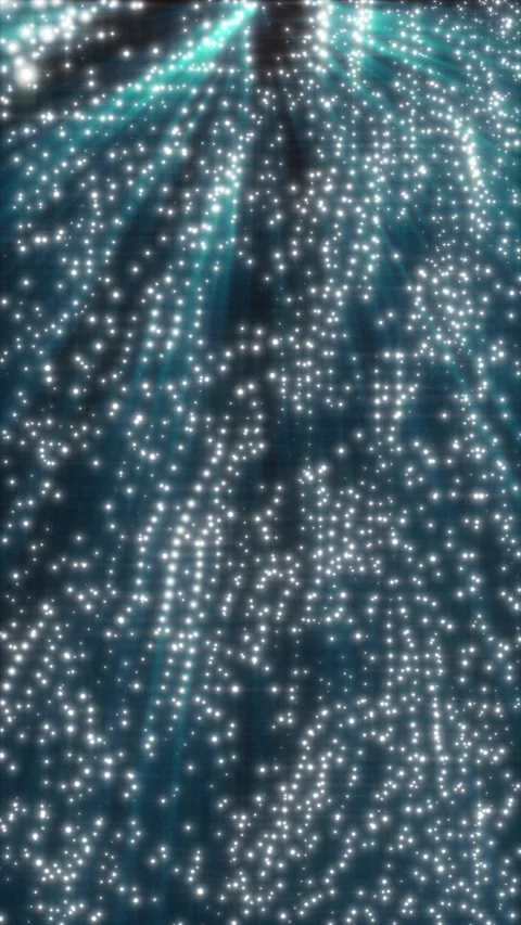Abstract Glowing Teal Particle Stream Background Animation Video stock 340639018