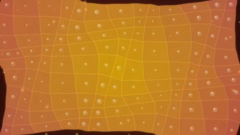 Abstract glowing technological background with vibrant yellow geometric ene.. Stock Footage 344516883
