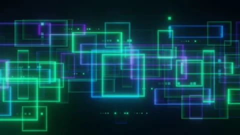 Abstract Glowing Technology Background Stock Footage 294770482