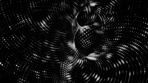 Abstract glowing technology particle wave animation background. Stock Footage 332700794