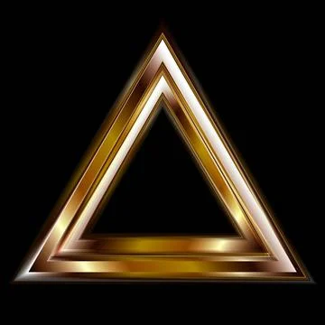 Abstract glowing triangle shape. Vector logo eps 10 Abstract glowing trian... 스톡 사진
