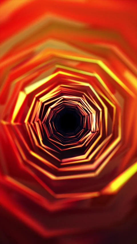 Abstract glowing tunnel Video stock 337371243