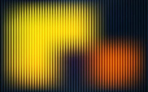 Abstract Glowing Vertical Fluted Glass Background with Vibrant Gradient Lig.. Illustrazione stock
