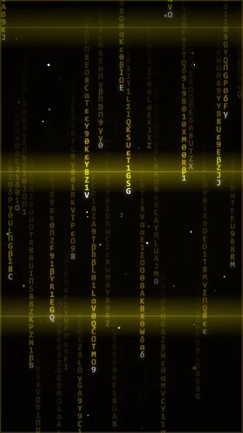 Abstract glowing vertical lines pattern on black background Stock Footage 344934666