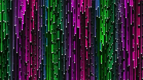 Abstract glowing vertical neon lines background with vibrant data stream an.. Stock Footage 341058692