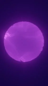 Abstract glowing violet sphere with soft light texture, representing futurist Stock Illustration