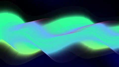 Abstract glowing wave background with neon gradients Ilustração Stock