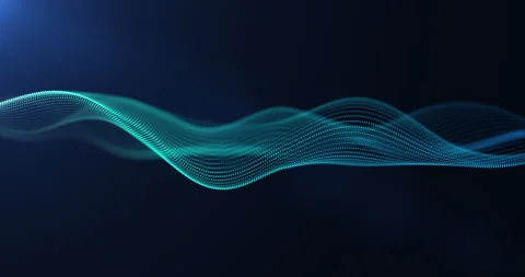 Abstract glowing wave Stock Footage 240098092