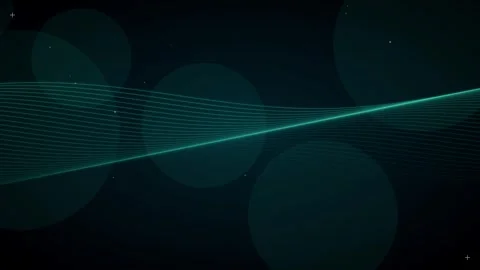 Abstract Glowing Wave Lines Motion Background Stock Footage 345344657