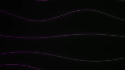 Abstract glowing wave lines moving on dark background technology motion loop. Stock Footage 346339834