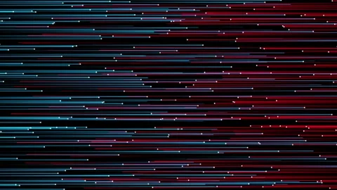 Abstract glowing wave from of particles and dots moves on a black background. Stock Footage 344885662