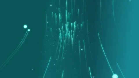 Abstract glowing wave from of particles Stock Footage 344229199