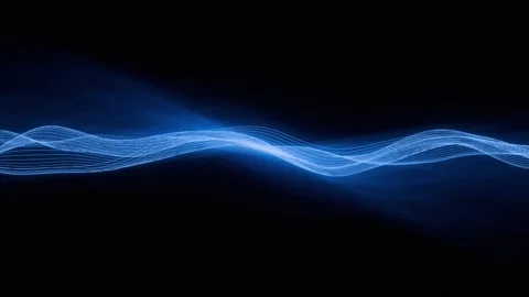 Abstract Glowing Waveform Lines Animation with Digital Technology Background. 4K Stock-Footage 336627724