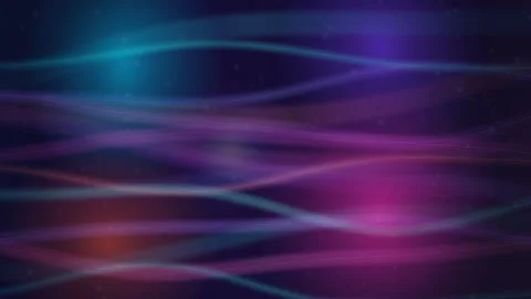Abstract Glowing Waves and Lines in Blue and Purple Motion Background Stock Footage 344513964