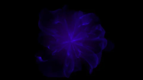 Abstract glowing waves made of particles and energy points Stock Footage 278531911