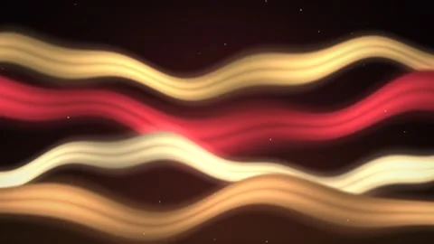 Abstract Glowing Wavy Lines Moving Warm Color Background 動画素材 347651065