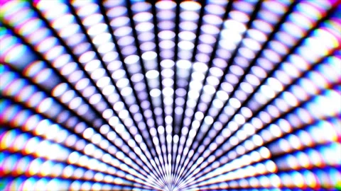 Abstract Glowing White Bokeh Rays Fan Stage Light Loop 库存影片 344553692