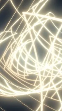 Abstract glowing white geometric lines with digital network structure, soft.. Ilustração Stock