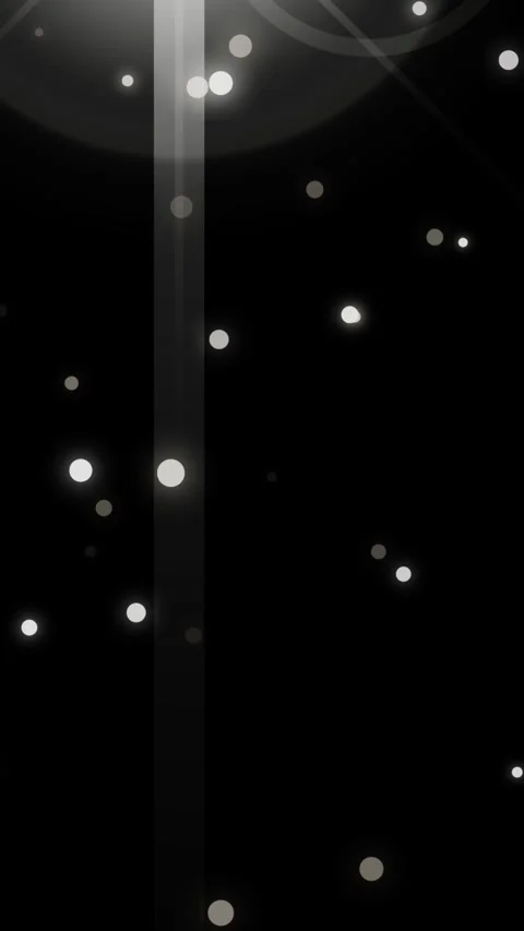 Abstract Glowing White Particles on Black Background Vertical Loop Stock Footage 341666130