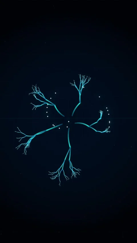 Abstract glowing white plus sign network connection on dark background Stock Footage 344933693