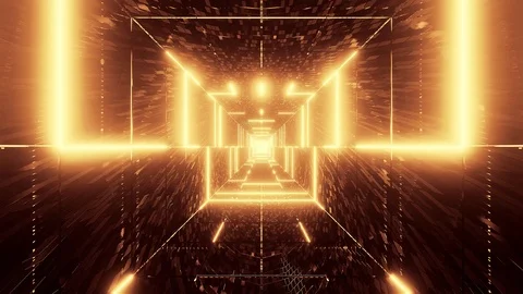 Abstract glowing wire-frame artwork graphic design with brick texture motion Stock Footage 122625844