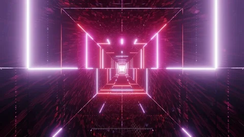 Abstract glowing wire-frame artwork graphic design with brick texture motion Stock Footage 122626770