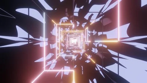 Abstract glowing wireframe design graphics artworks with abstract camouflage 3d Ilustración de archivo